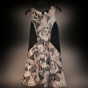 Funky Glitch Pattern Dress